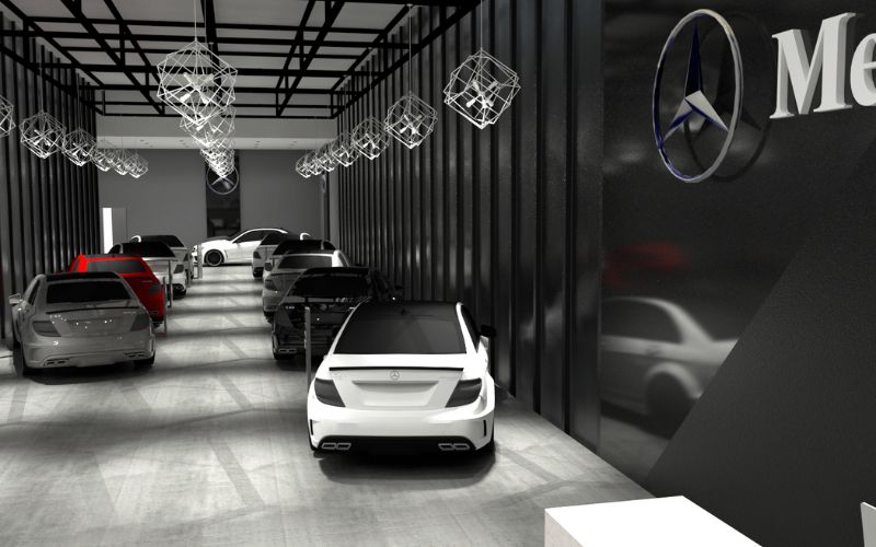 Tính thẩm mỹ của showroom ô tô làm thu hút khách hàng