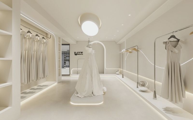 Ứng dụng nội thất phù hợp cho showroom áo cưới