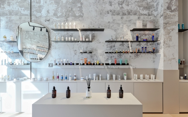 Mẫu thiết kế shop mỹ phẩm giá rẻ