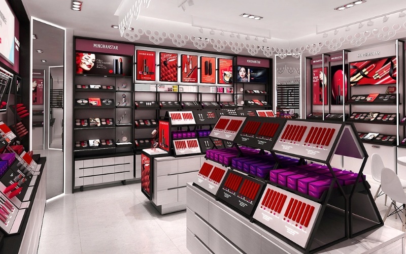 Mẫu thiết kế shop mỹ phẩm thời thượng