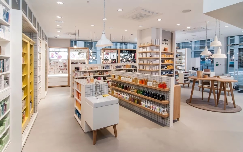 Hãy hợp tác với đơn vị thi công uy tín để sở hữu shop mỹ phẩm ưng ý