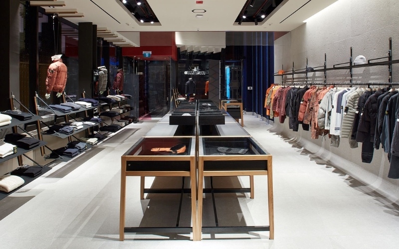 Cách thiết kế shop quần áo nam phong cách hiện đại