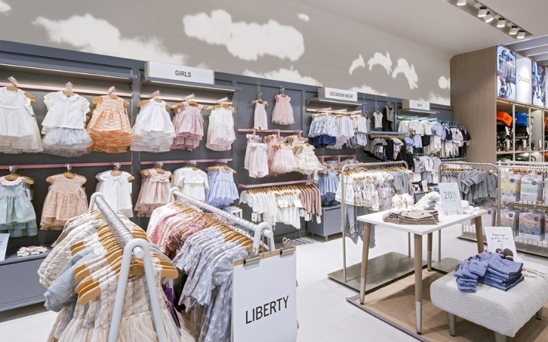 Thiết kế shop quần áo trẻ em đơn giản mà đẹp