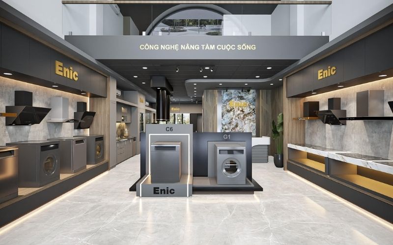 Showroom điện máy với lối thiết kế mở, tối ưu không gian hợp lý