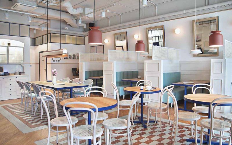 Quán trà sữa 40m2 phong cách Bắc Âu với cách phối màu đầy ấn tượng