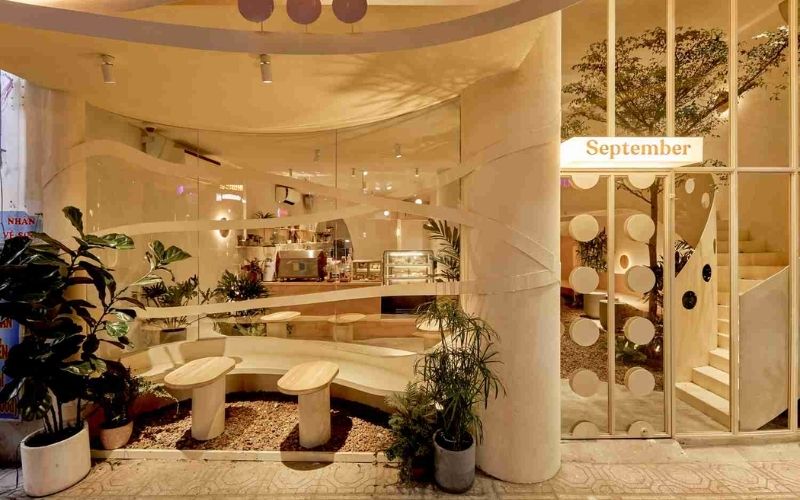 Quán trà sữa không gian mở với lối decor ấn tượng