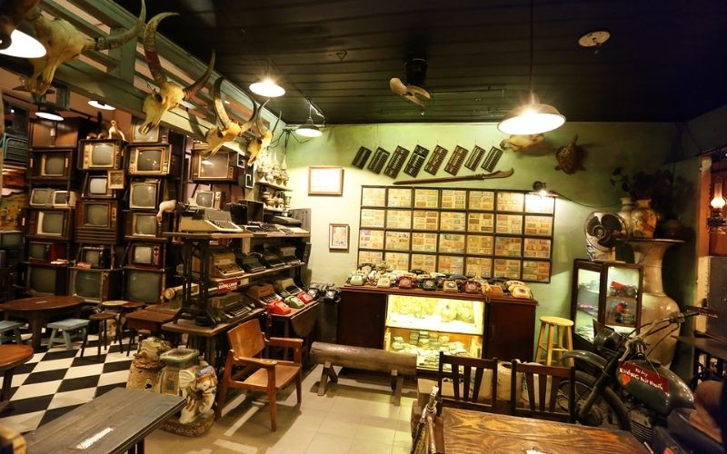 Quán trà sữa phong cách retro nhẹ nhàng, trang nhã