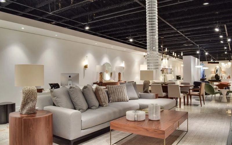 Thiết kế showroom nội thất phong cách industrial ấn tượng
