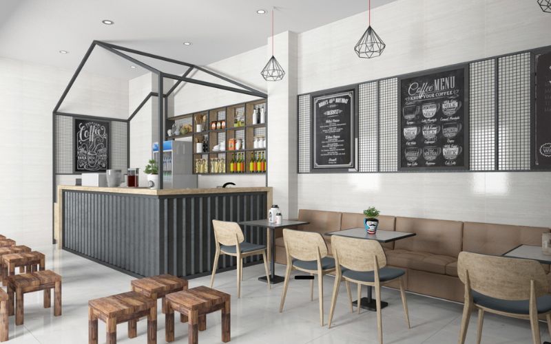 Đơn vị thiết kế quán trà sữa take away