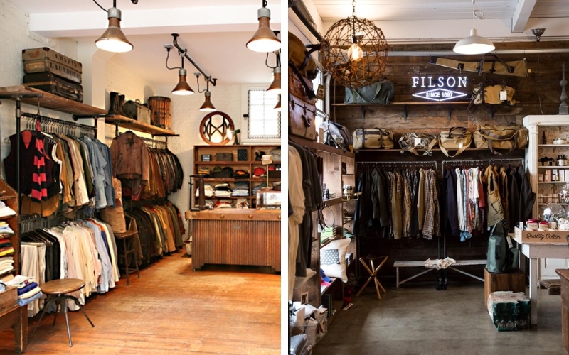 Không gian của shop thời trang Vintage