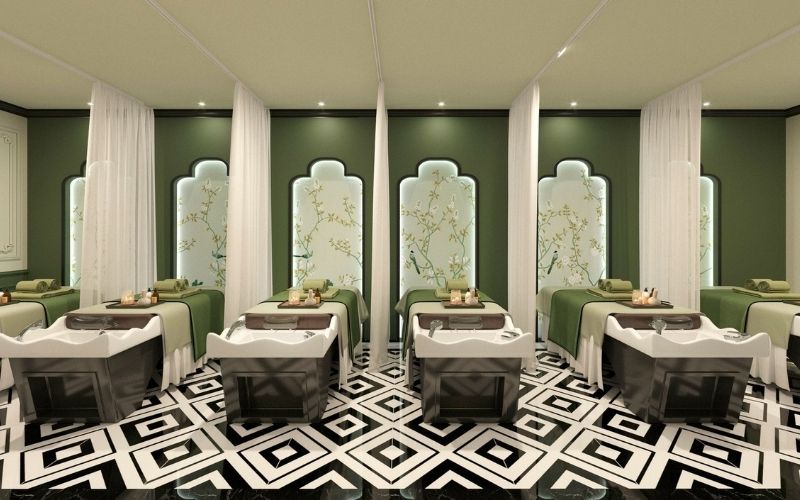 Spa gội đầu dưỡng sinh theo phong cách Indochine