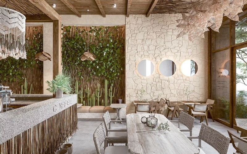 Quán cafe phong cách Địa Trung Hải mang hương vị biển cả