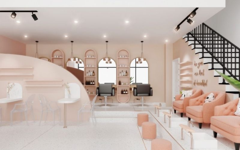 Bố trí cơ sở vật chất cho tiệm nail