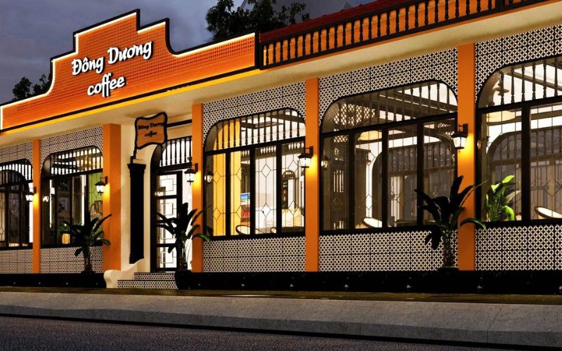 Quán cafe góc phố phong cách Đông Dương nổi bật với thiết kế xưa