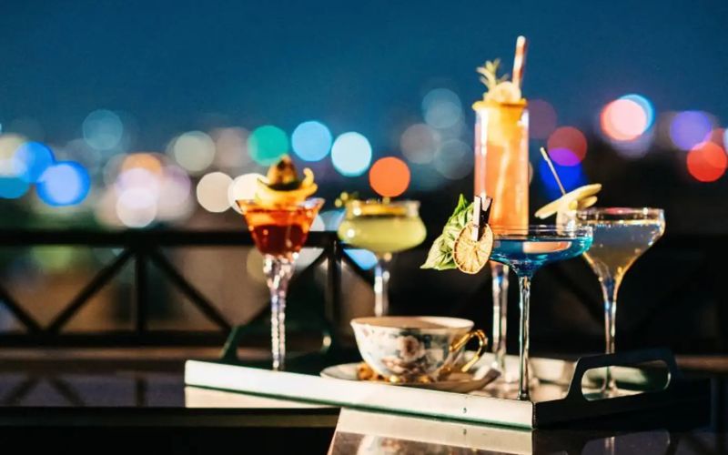 Thức uống chính của quán cafe trên sân thượng