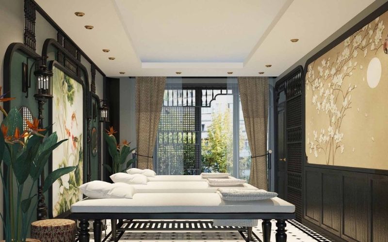 Spa chăm da phong cách Indochine sang trọng, thanh lịch