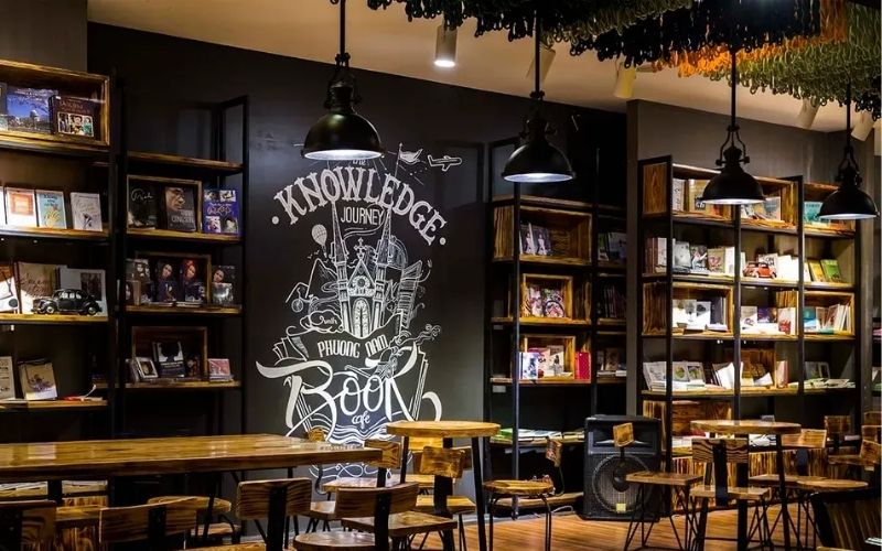 Quán cafe sách có không gian nghỉ ngơi, riêng tư rất độc đáo