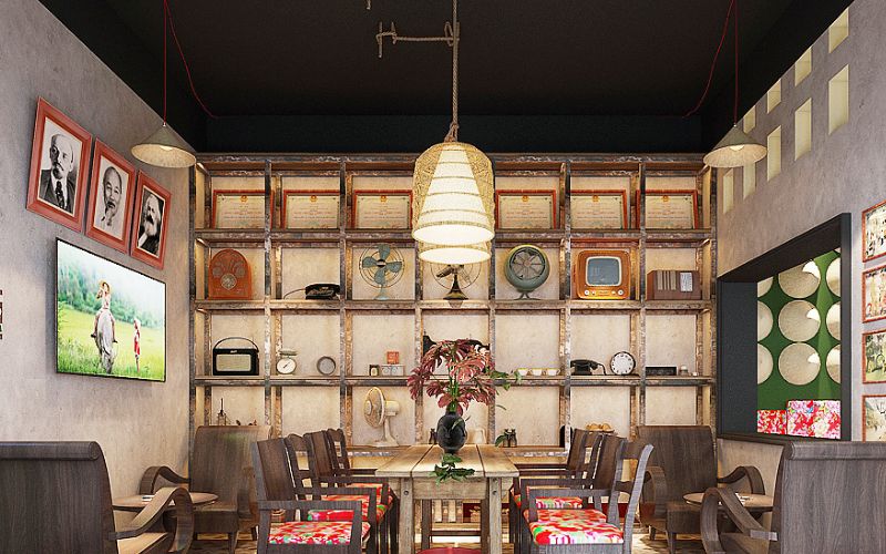 Quán cafe mặt tiền 5m phong cách Vintage, nội thất cũ mang nhiều kỷ niệm