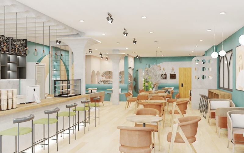 Một số kinh nghiệm khi thiết kế quán cafe 40m2