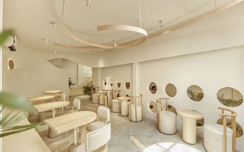 Những nguyên tắc khi thiết kế quán cafe 2 tầng đẹp