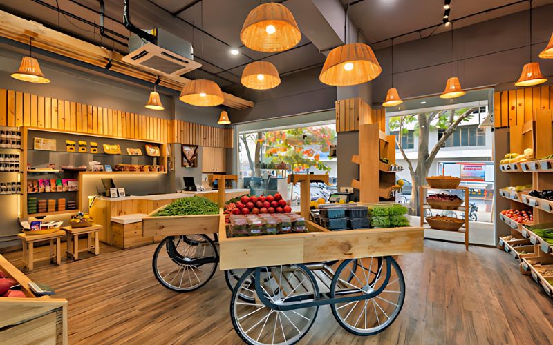 Phong cách cửa hàng trái cây gây ấn tượng cho khách hàng