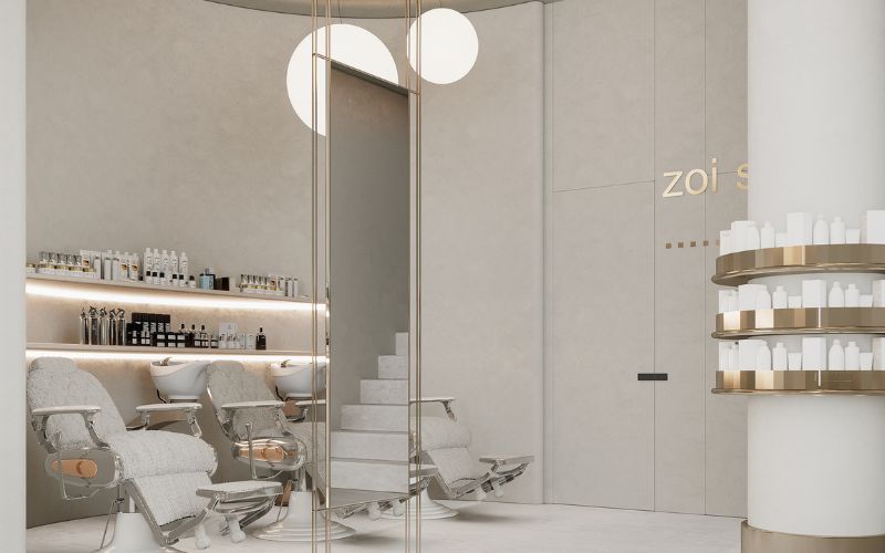 Spa nail hiện đại kiểu hàn gam màu xám cực phá cách