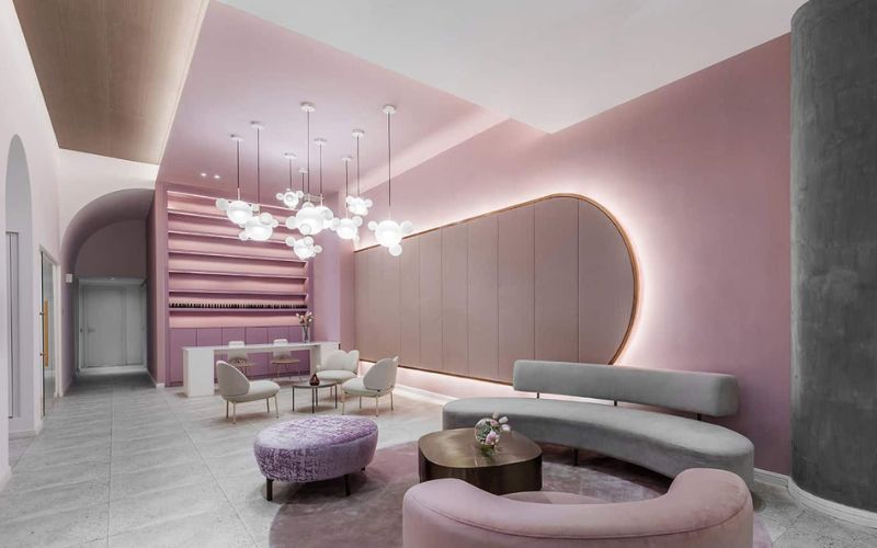 Spa nail hiện đại kiểu hàn gam màu hồng ngọt ngào, lãng mạn