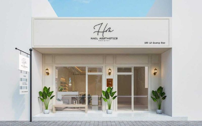 Mặt tiền spa đẹp theo phong cách hiện đại, thanh lịch