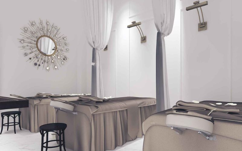 Spa Vintage theo phong cách Mid Century Modern nổi bật