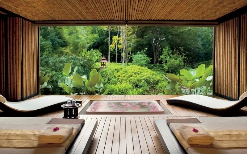 Spa nghỉ dưỡng kiểu Nhật với view thiên nhiên trong lành, mát mẻ