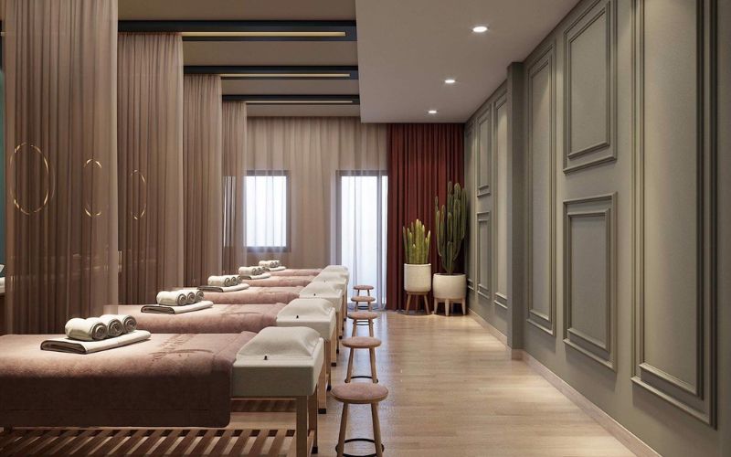 Spa Vintage Châu Âu tận dụng nguồn ánh sáng tự nhiên từ cửa sổ