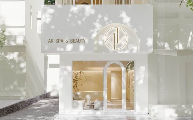 Vật dụng trang trí mặt tiền spa phải đồng nhất với phong cách thiết kế