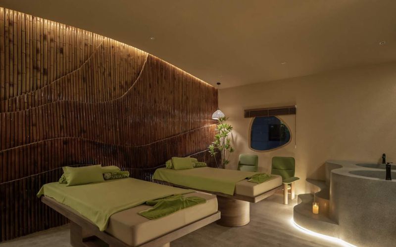 Spa phong cách hàn quốc với nội thất gỗ đơn giản, thanh lịch