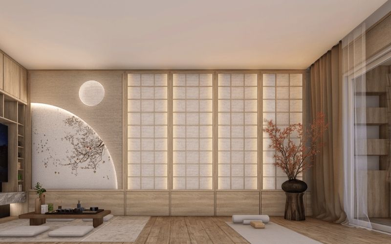 Spa massage Nhật phong cách Zen với điểm nhấn khu vực trà đạo tao nhã