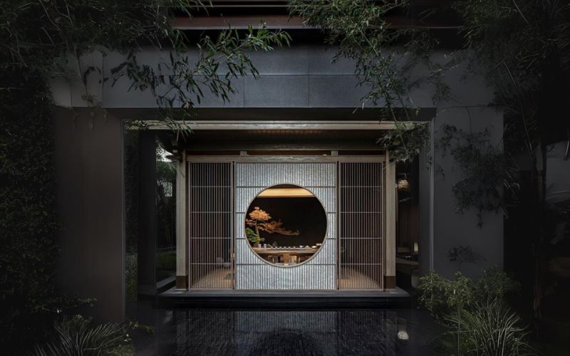 Mặt tiền spa Nhật lấy cảm hứng nét văn hóa trà đạo vào thiết kế