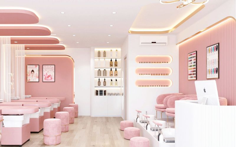 Một số cách trang trí spa màu hồng đẹp ấn tượng