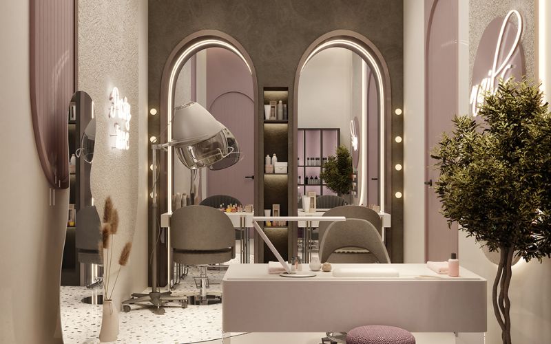 New Store 24H - Đơn vị thiết kế spa màu hồng đẹp chất lượng