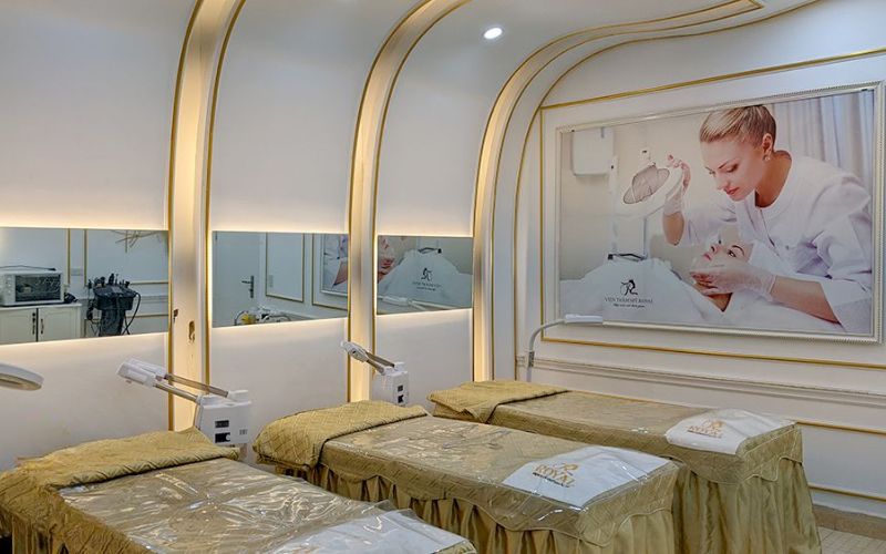 Spa trị liệu Vintage được trang bị máy móc hiện đại