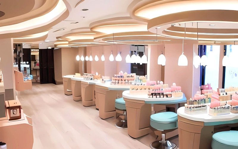 Phong cách sang trọng phù hợp với các tiệm nail cao cấp