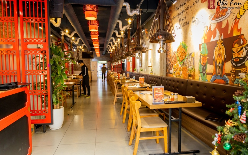 Tranh tường nhà hàng mang đậm phong cách Hàn Quốc